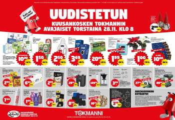 Tokmanni tarjoukset  - 28.11.2024 - 01.12.2024.