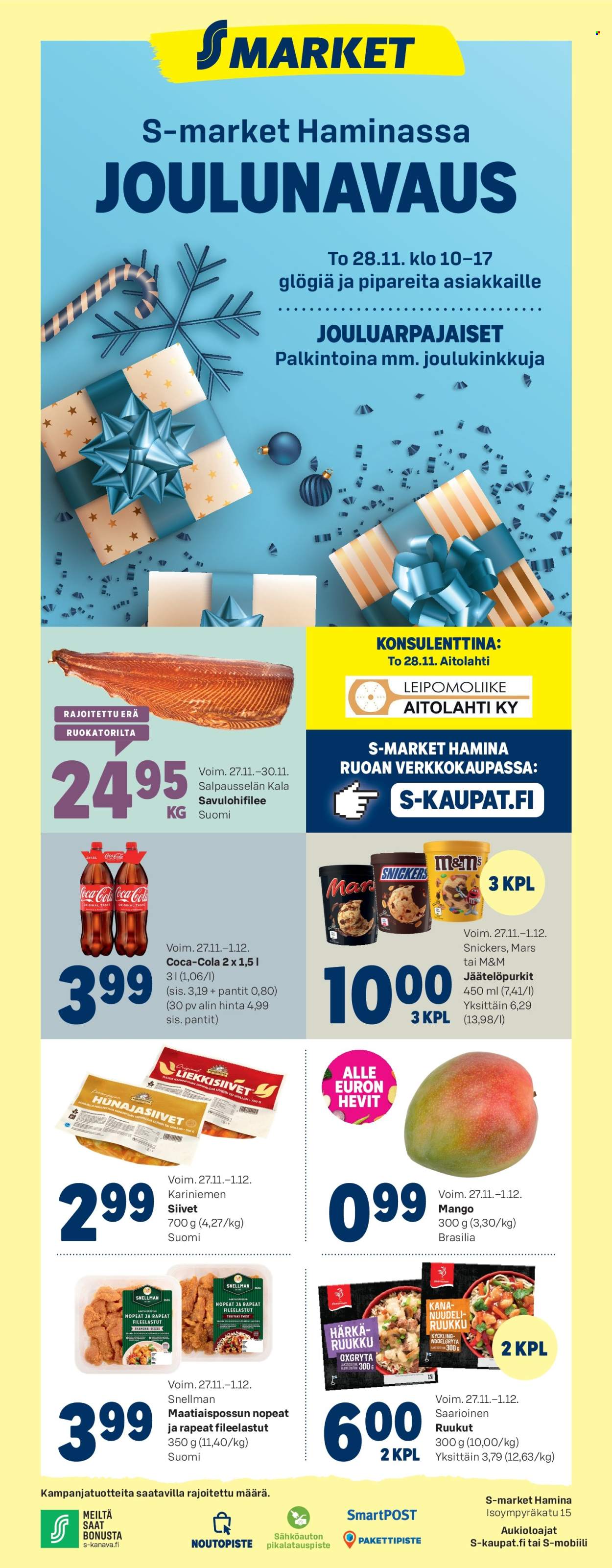 S-market tarjoukset - 27.11.2024 - 01.12.2024. Sivu 1