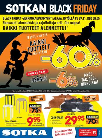 Sotka tarjoukset  - 29.11.2024 - 02.12.2024.
