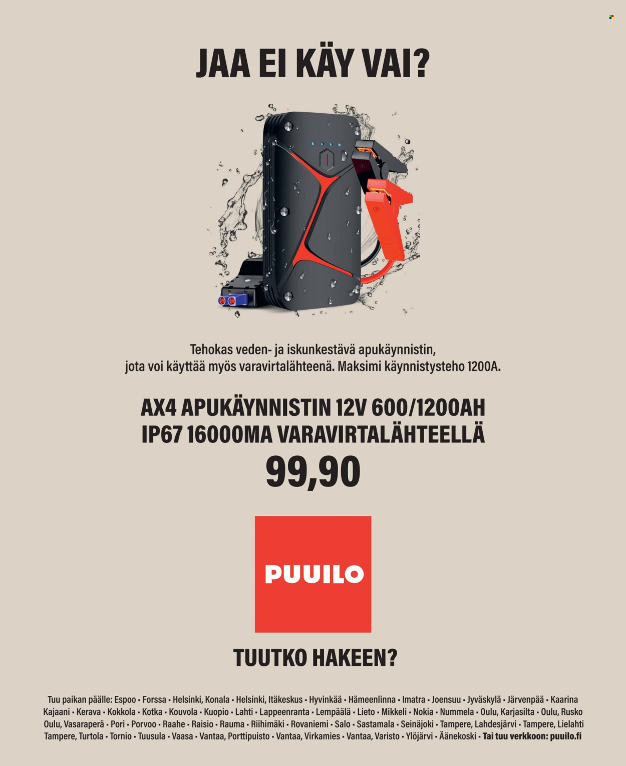 Puuilo tarjoukset. Sivu 1
