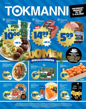 Tokmanni tarjoukset  - 05.12.2024 - 08.12.2024.