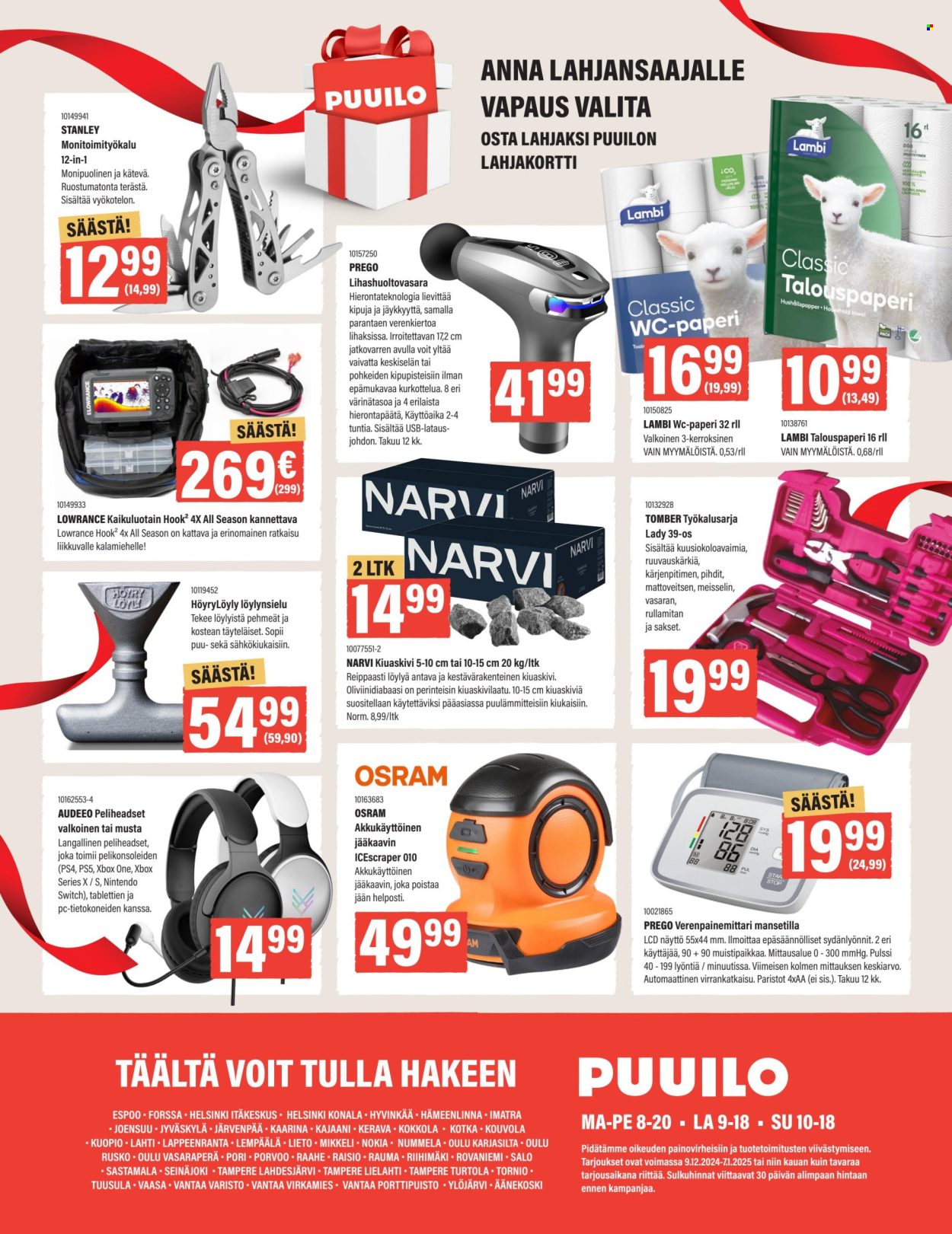 Puuilo tarjoukset - 09.12.2024 - 07.01.2025. Sivu 16