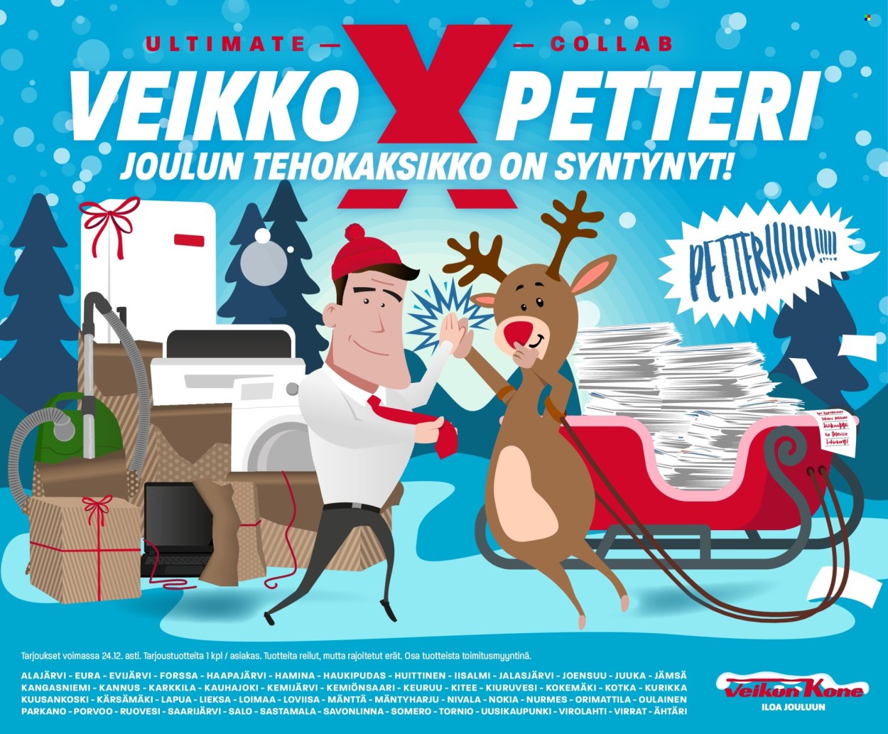 Veikon Kone tarjoukset - 09.12.2024 - 24.12.2024. Sivu 1
