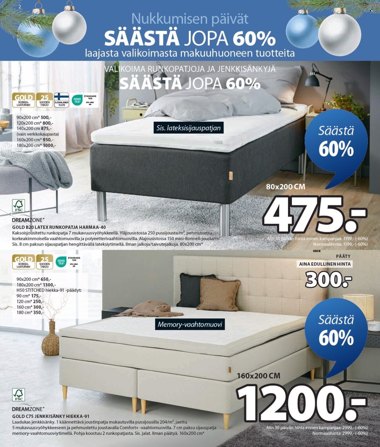 JYSK tarjoukset - 09.12.2024 - 24.12.2024. Sivu 3