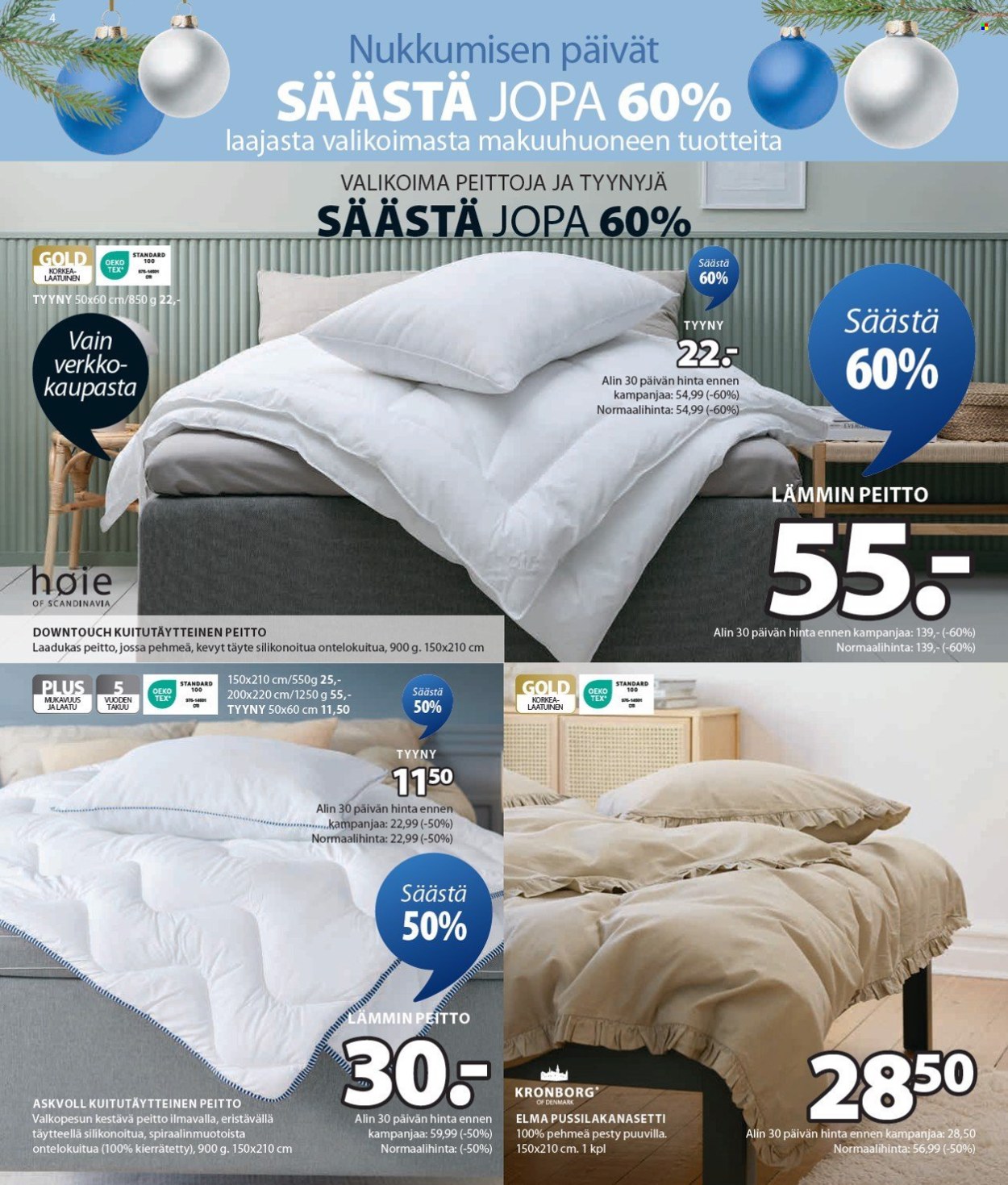 JYSK tarjoukset - 09.12.2024 - 24.12.2024. Sivu 5