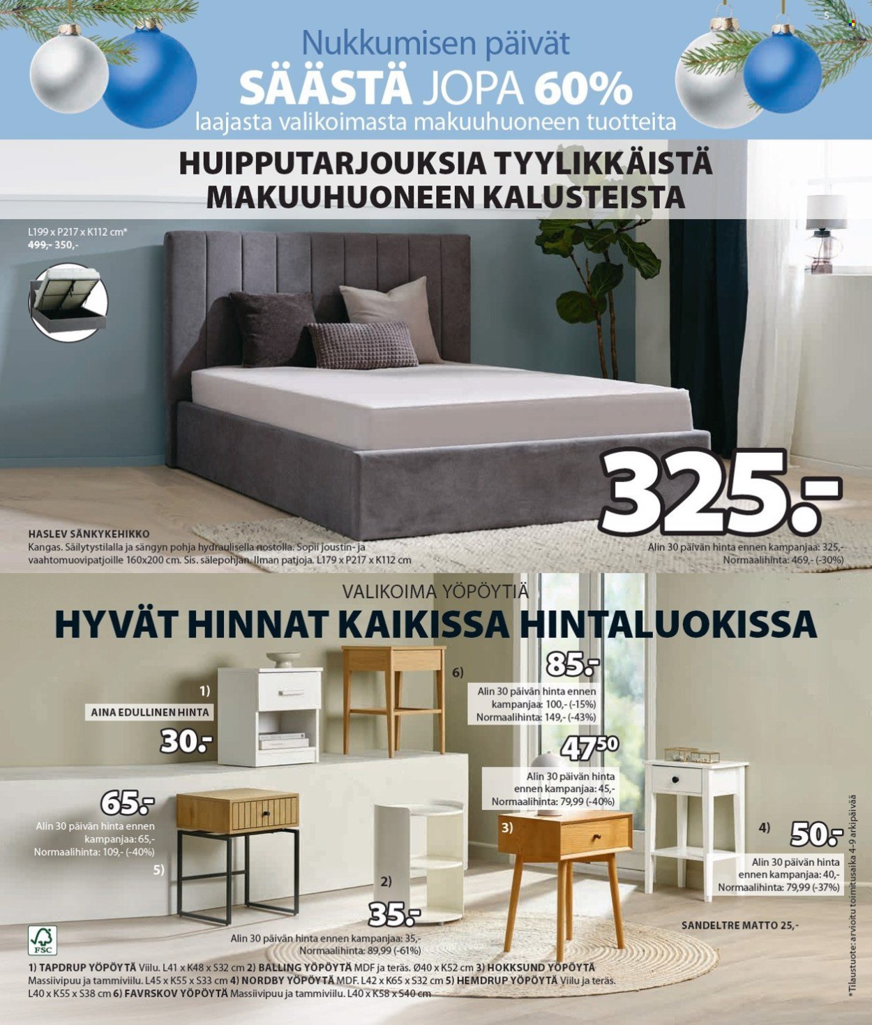JYSK tarjoukset - 09.12.2024 - 24.12.2024. Sivu 6