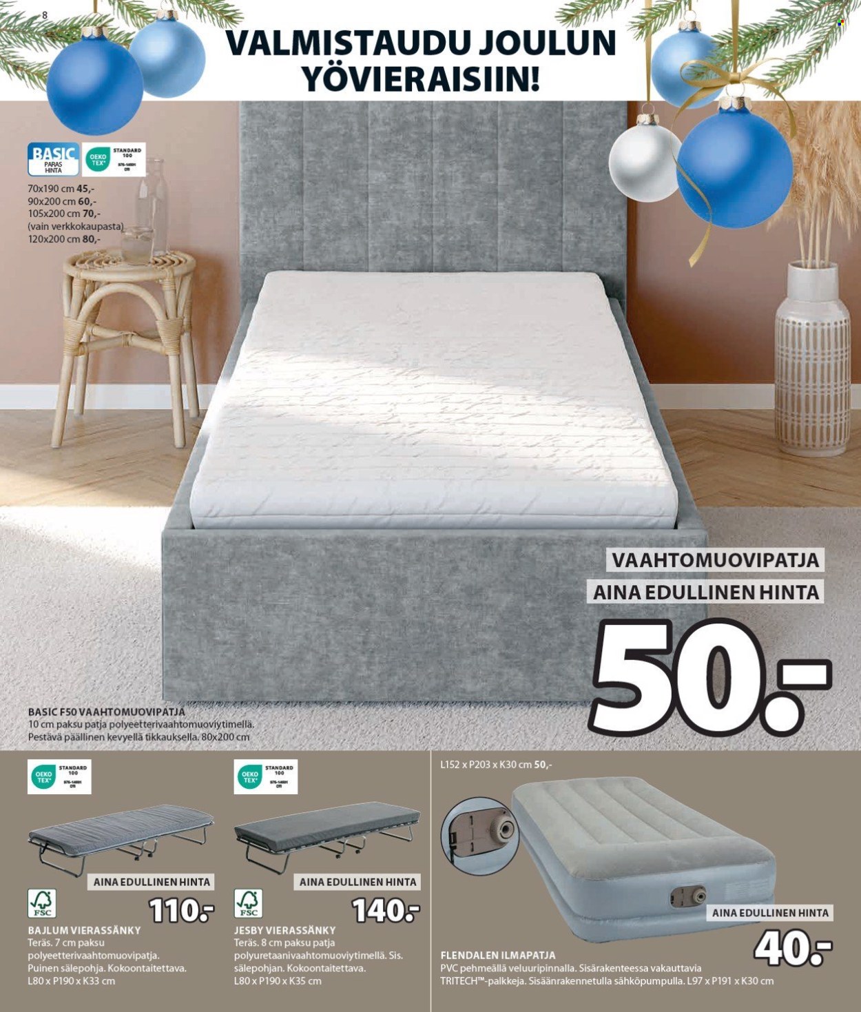 JYSK tarjoukset - 09.12.2024 - 24.12.2024. Sivu 9