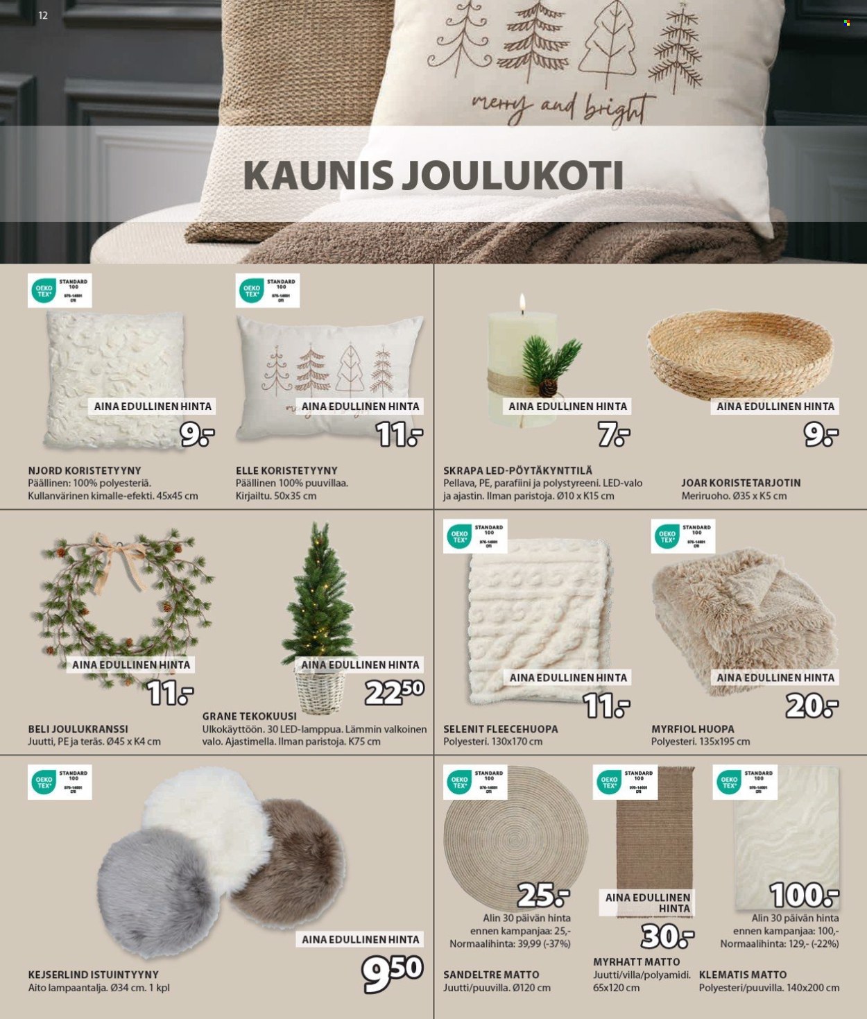 JYSK tarjoukset - 09.12.2024 - 24.12.2024. Sivu 13
