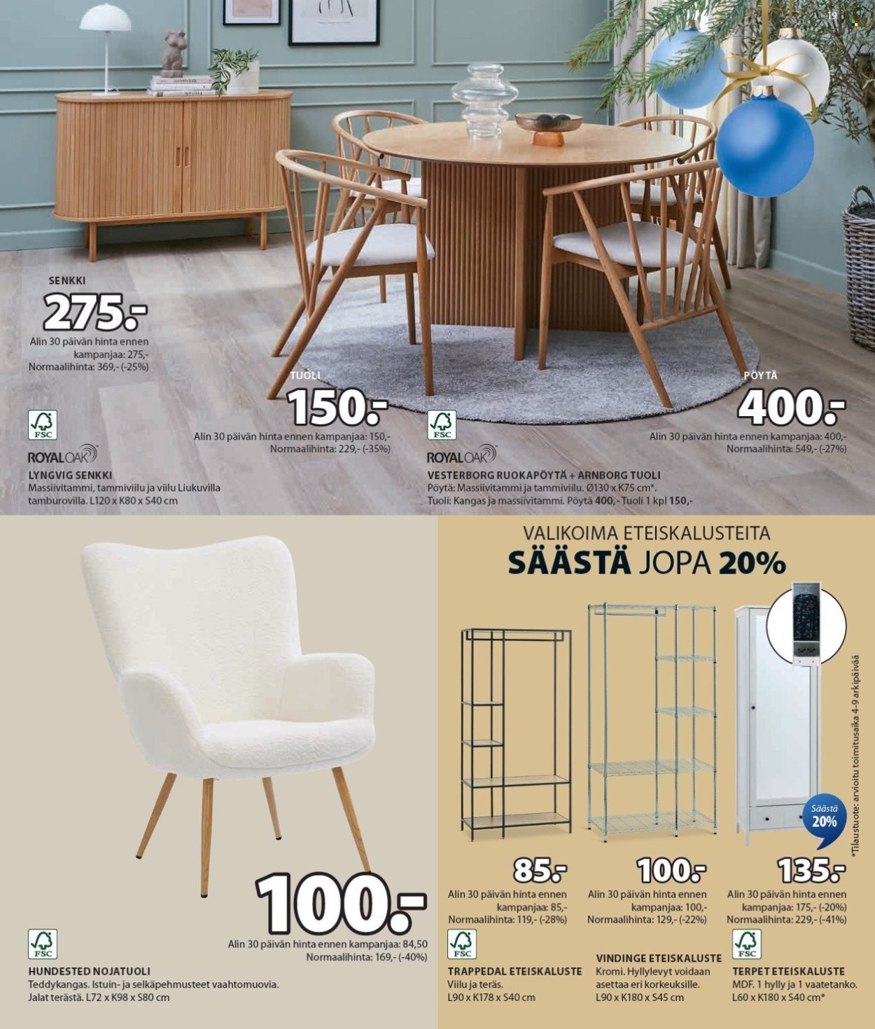JYSK tarjoukset - 09.12.2024 - 24.12.2024. Sivu 20