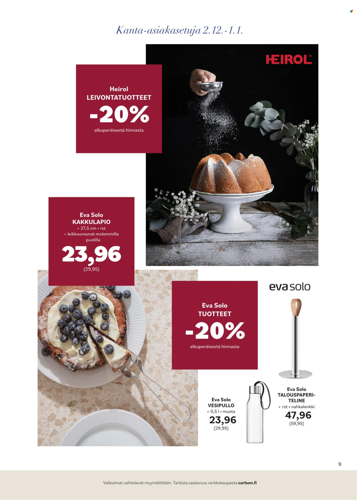 Carlson tarjoukset - 02.12.2024 - 01.01.2025. Sivu 9