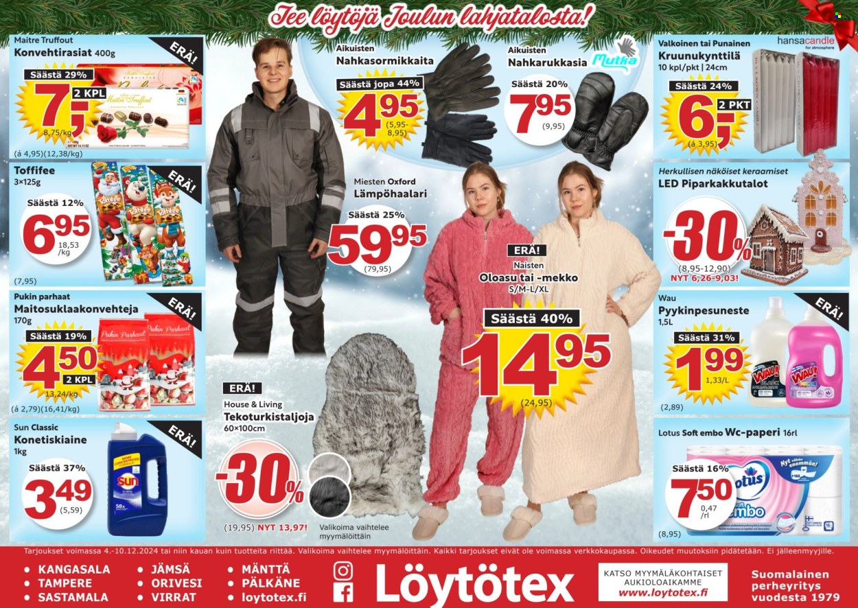 Löytötex tarjoukset - 04.12.2024 - 10.12.2024. Sivu 1