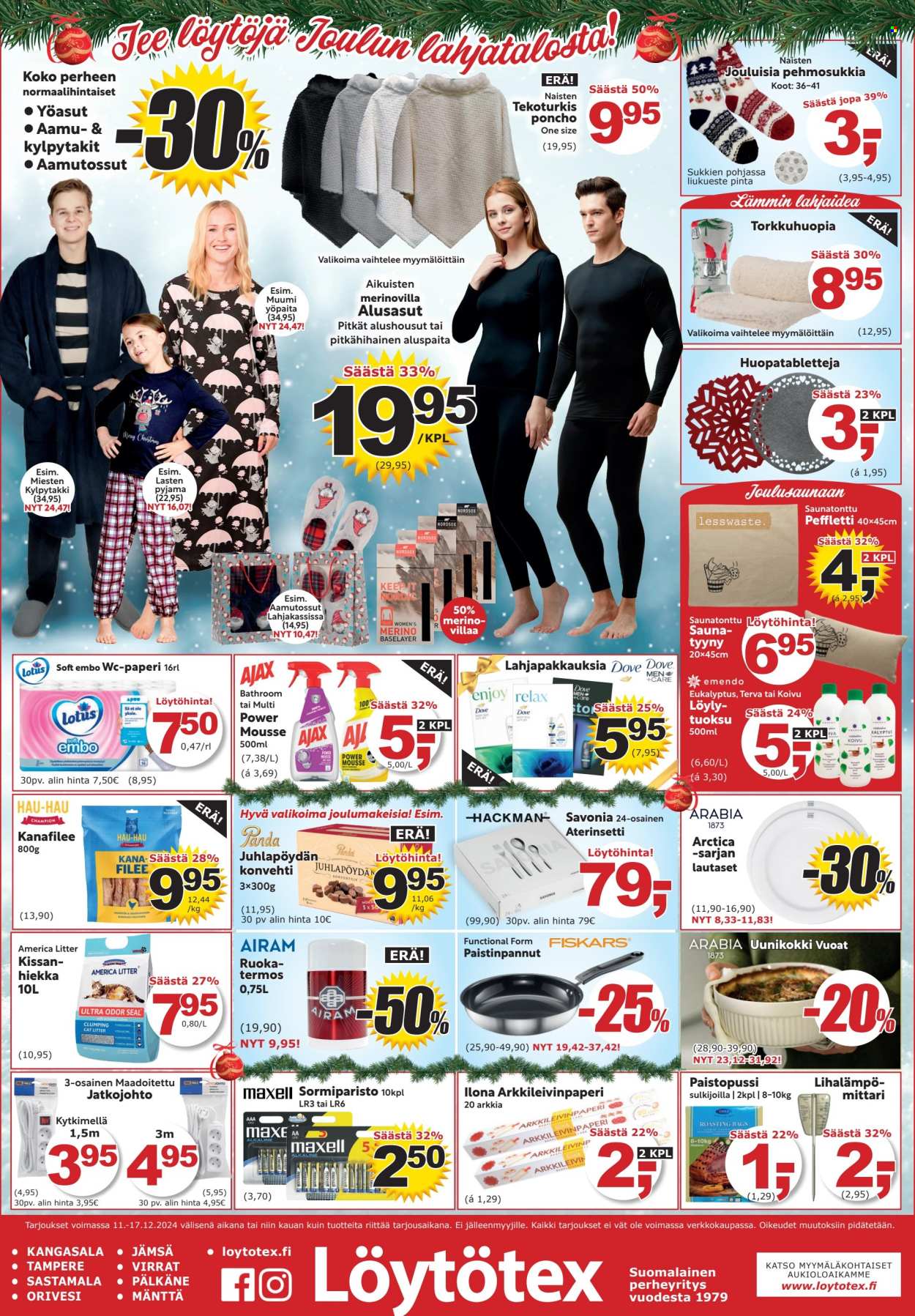 Löytötex tarjoukset - 11.12.2024 - 17.12.2024. Sivu 1