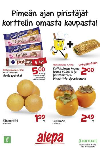 Alepa tarjoukset  - 11.12.2024 - 17.12.2024.