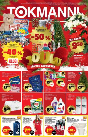 Tokmanni tarjoukset  - 16.12.2024 - 24.12.2024.