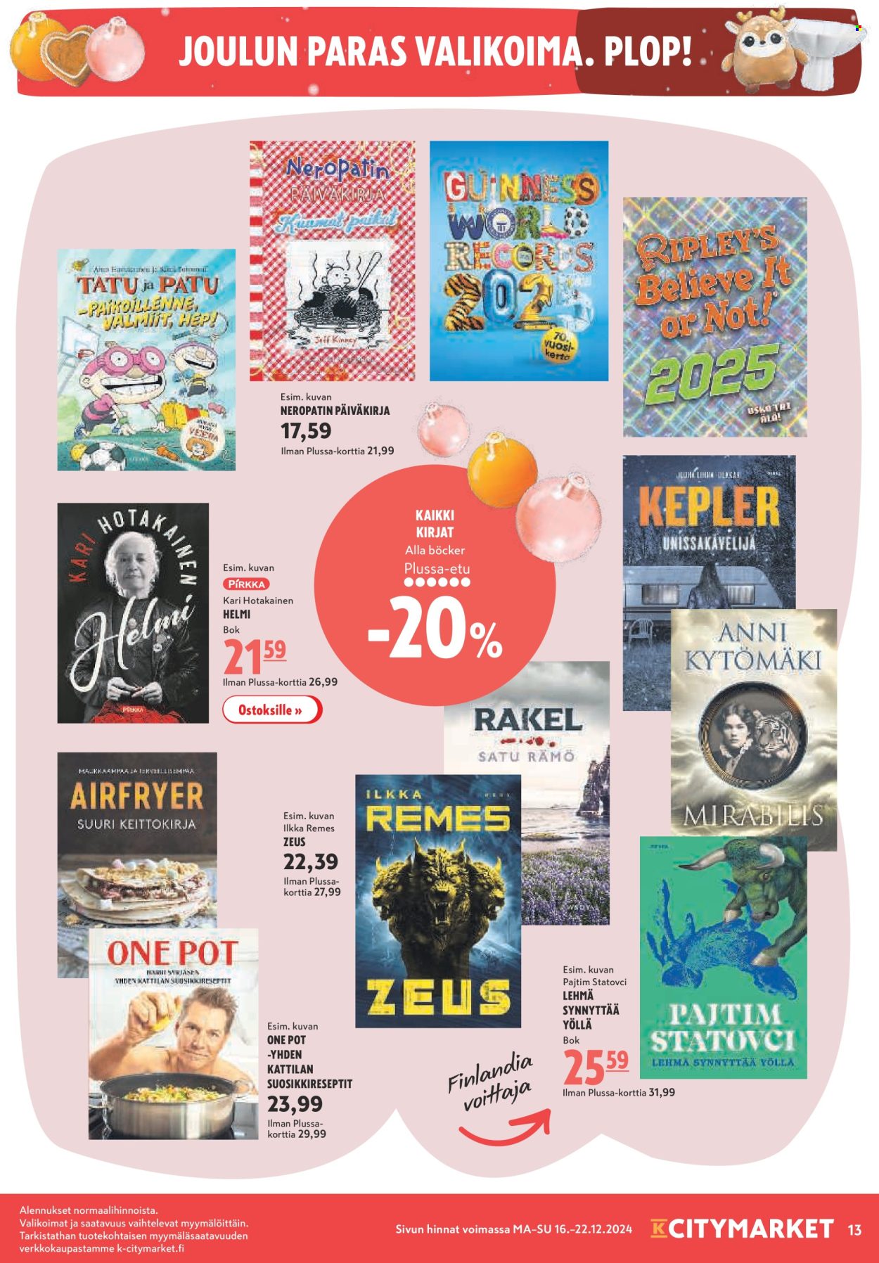 K-citymarket tarjoukset - 16.12.2024 - 22.12.2024. Sivu 13