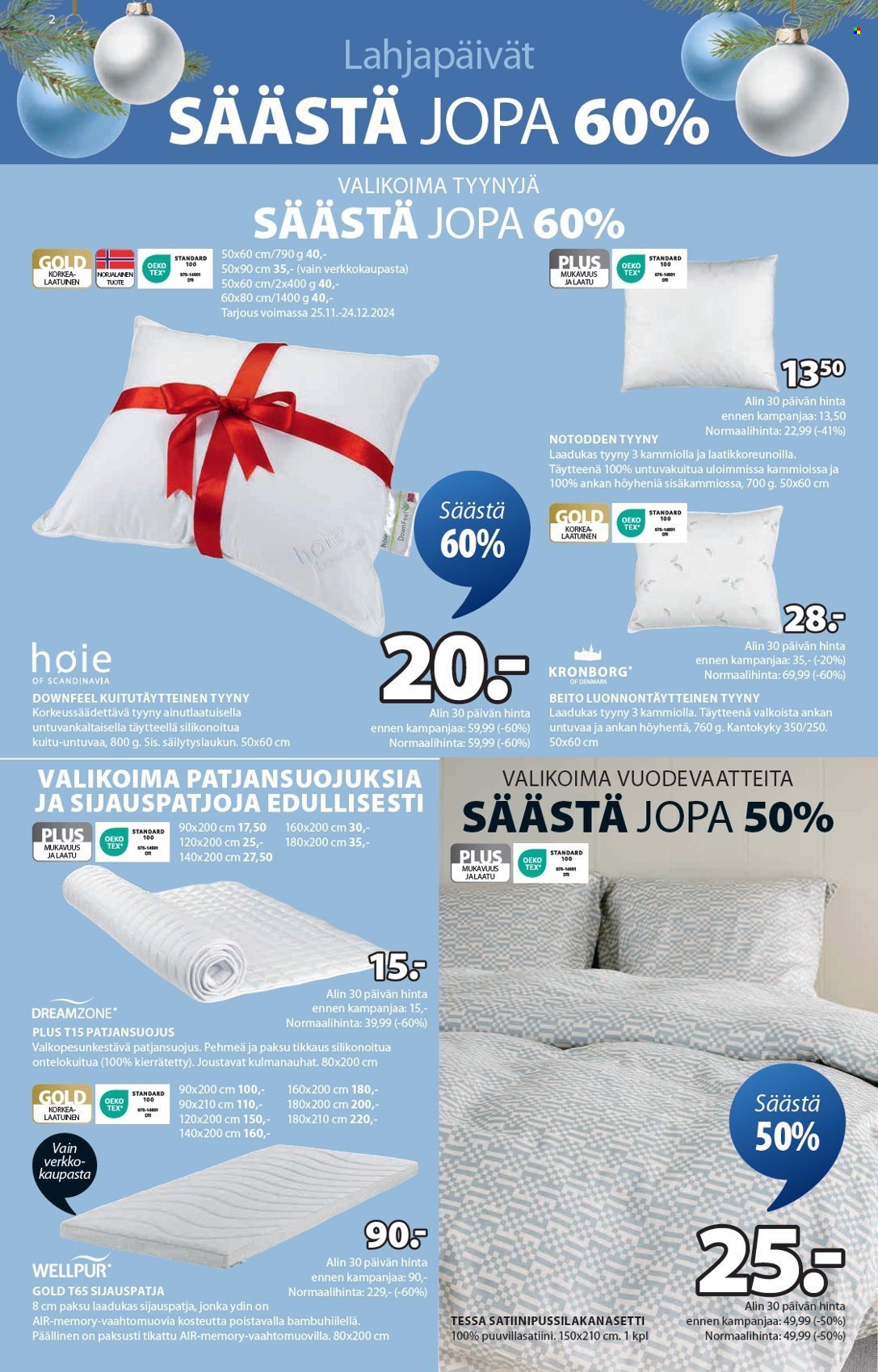 JYSK tarjoukset - 16.12.2024 - 24.12.2024. Sivu 3