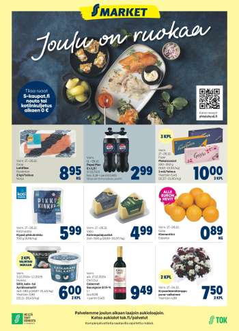 S-market tarjoukset  - 17.12.2024 - 26.12.2024.