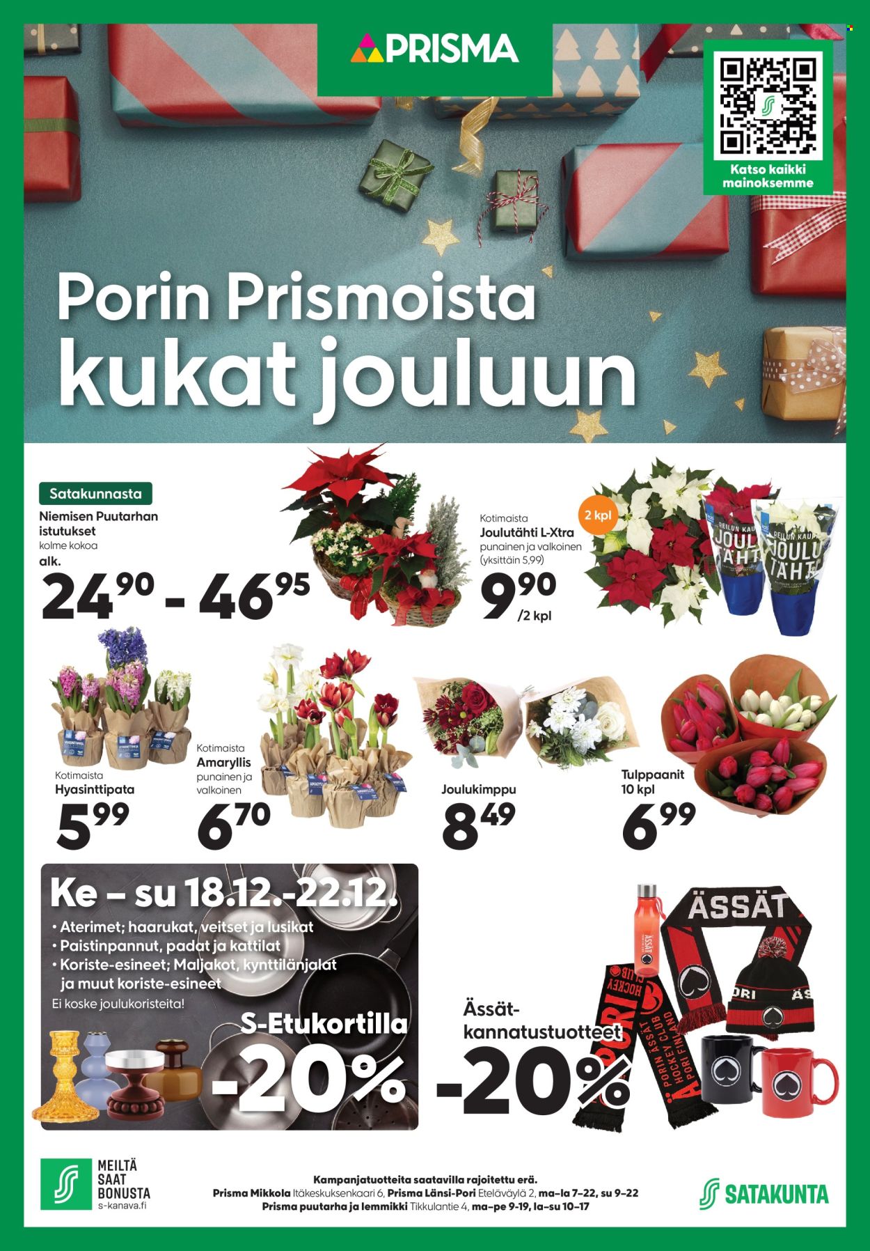 Prisma tarjoukset - 18.12.2024 - 22.12.2024. Sivu 1