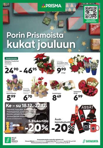 Prisma tarjoukset  - 18.12.2024 - 22.12.2024.
