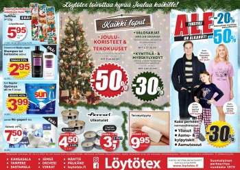 Löytötex tarjoukset  - 18.12.2024 - 24.12.2024.