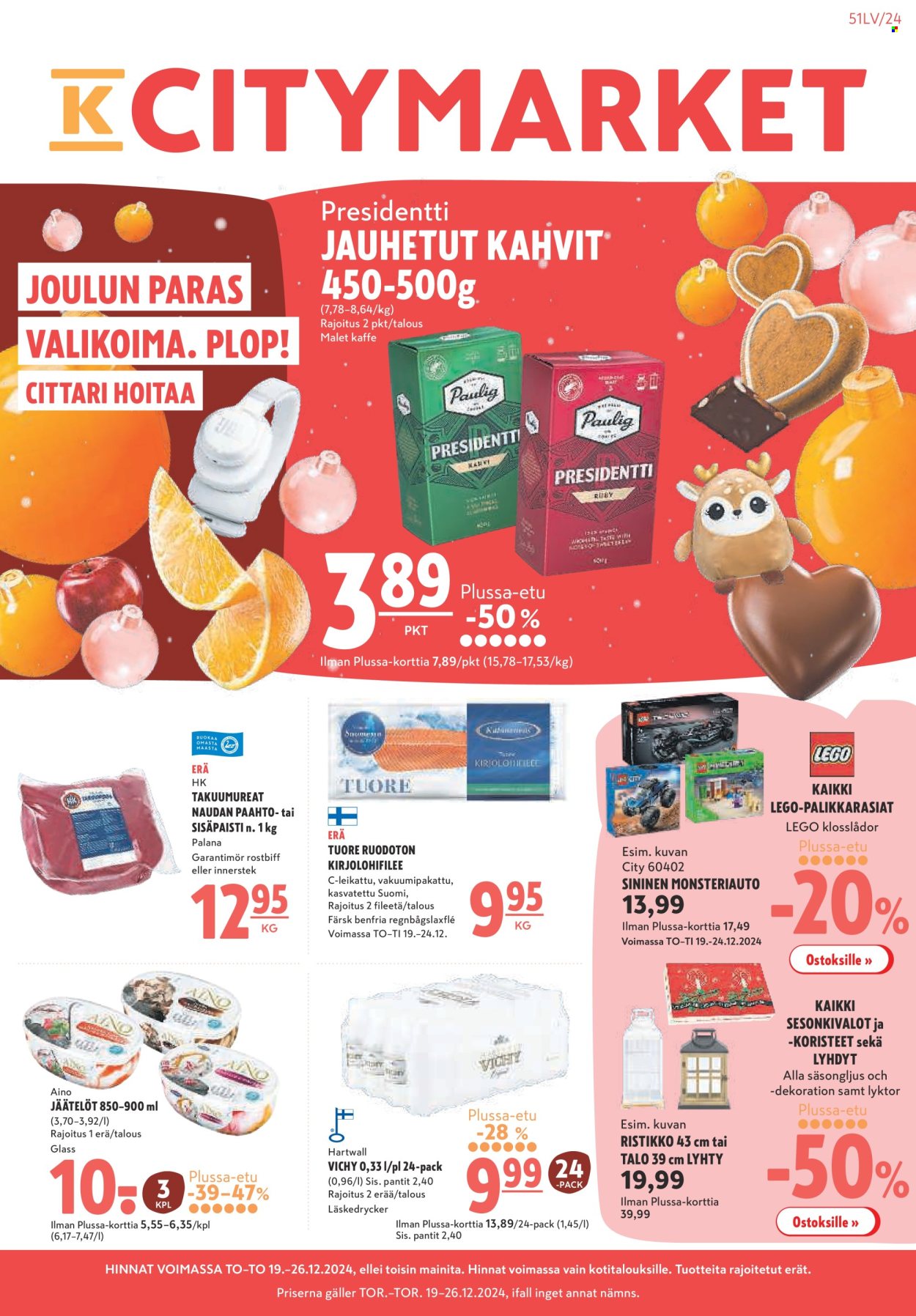 K-citymarket tarjoukset - 19.12.2024 - 26.12.2024. Sivu 1