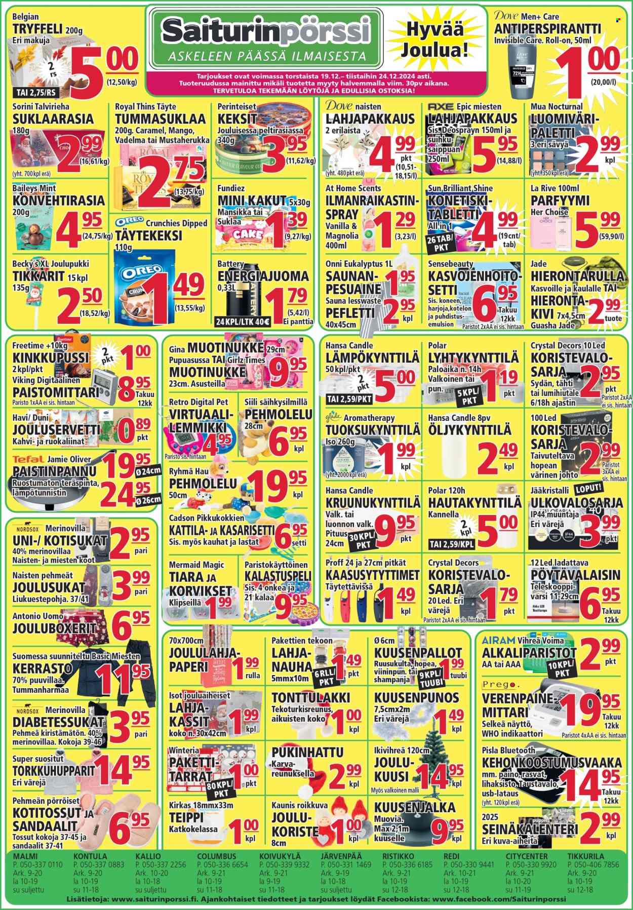 Saiturinpörssi tarjoukset - 19.12.2024 - 24.12.2024. Sivu 1