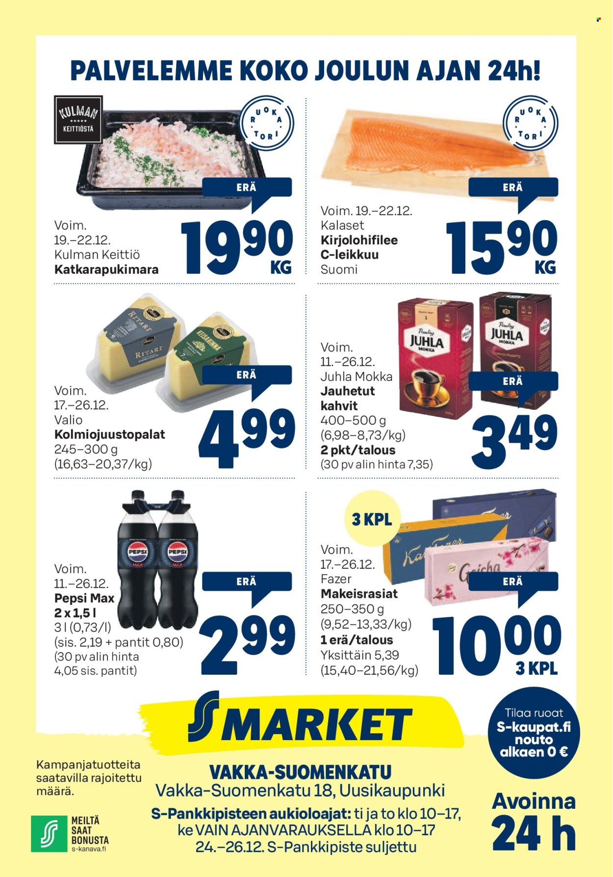 S-market tarjoukset - 19.12.2024 - 26.12.2024. Sivu 1