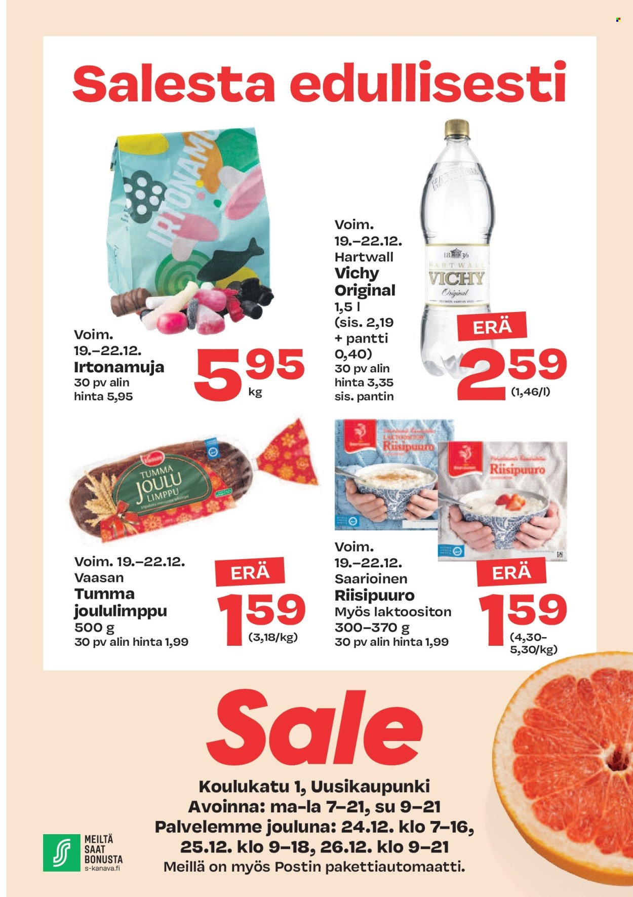 Sale tarjoukset - 19.12.2024 - 22.12.2024. Sivu 1
