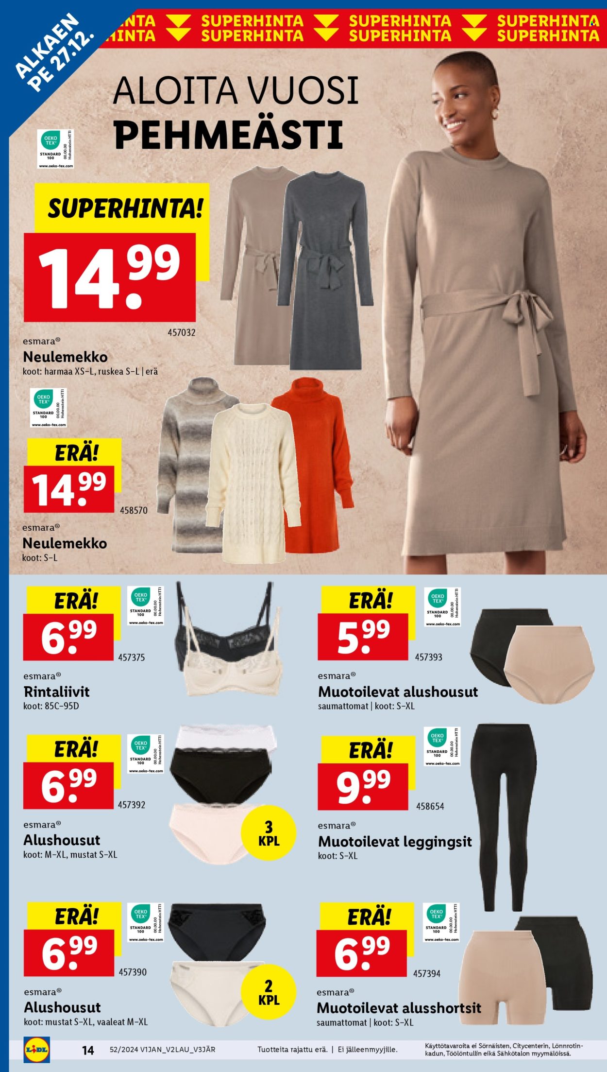 Lidl tarjoukset - 27.12.2024 - 01.01.2025. Sivu 14