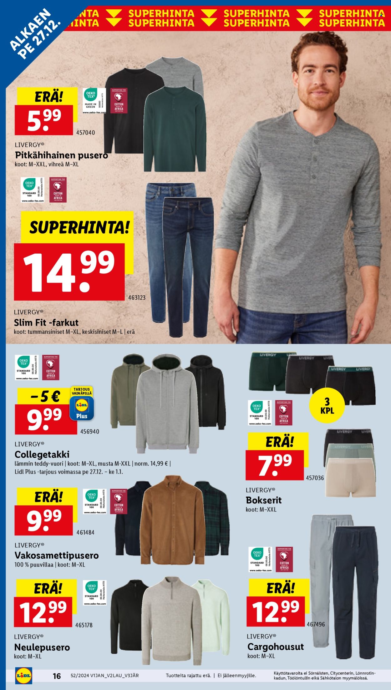 Lidl tarjoukset - 27.12.2024 - 01.01.2025. Sivu 16