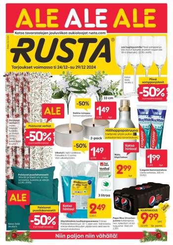 Rusta tarjoukset  - 24.12.2024 - 29.12.2024.