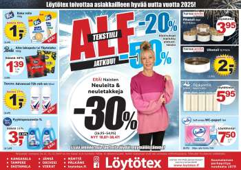 Löytötex tarjoukset  - 23.12.2024 - 31.12.2024.