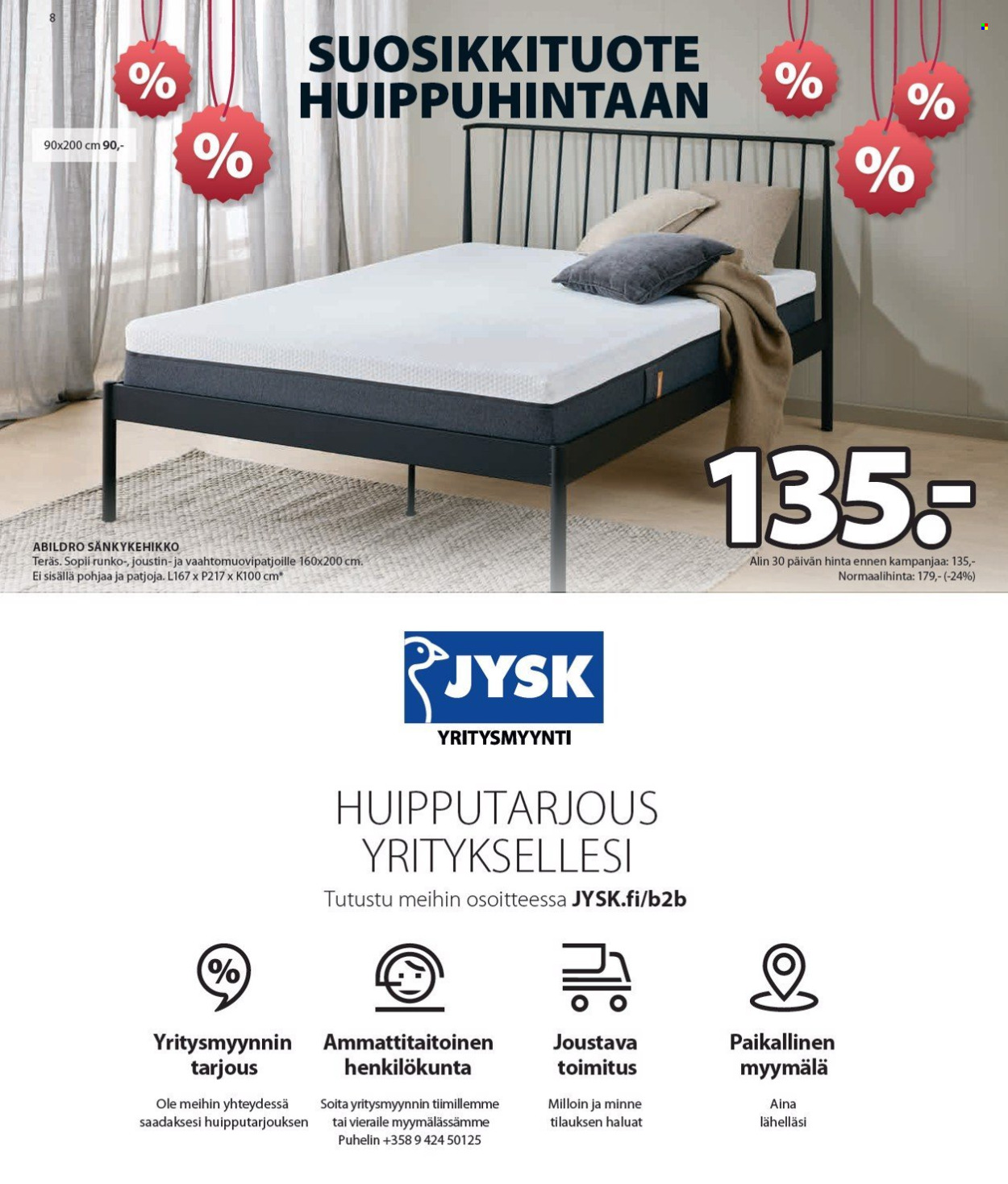 JYSK tarjoukset - 25.12.2024 - 12.01.2025. Sivu 9