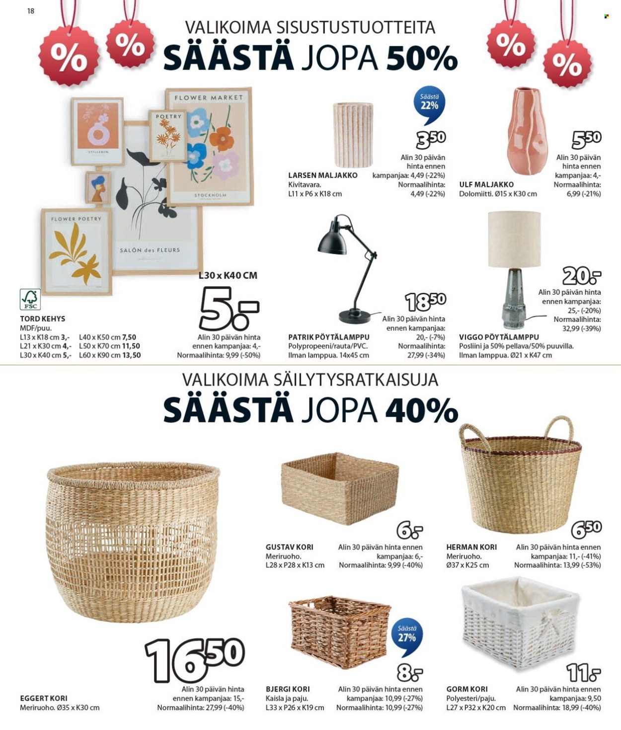 JYSK tarjoukset - 25.12.2024 - 12.01.2025. Sivu 19