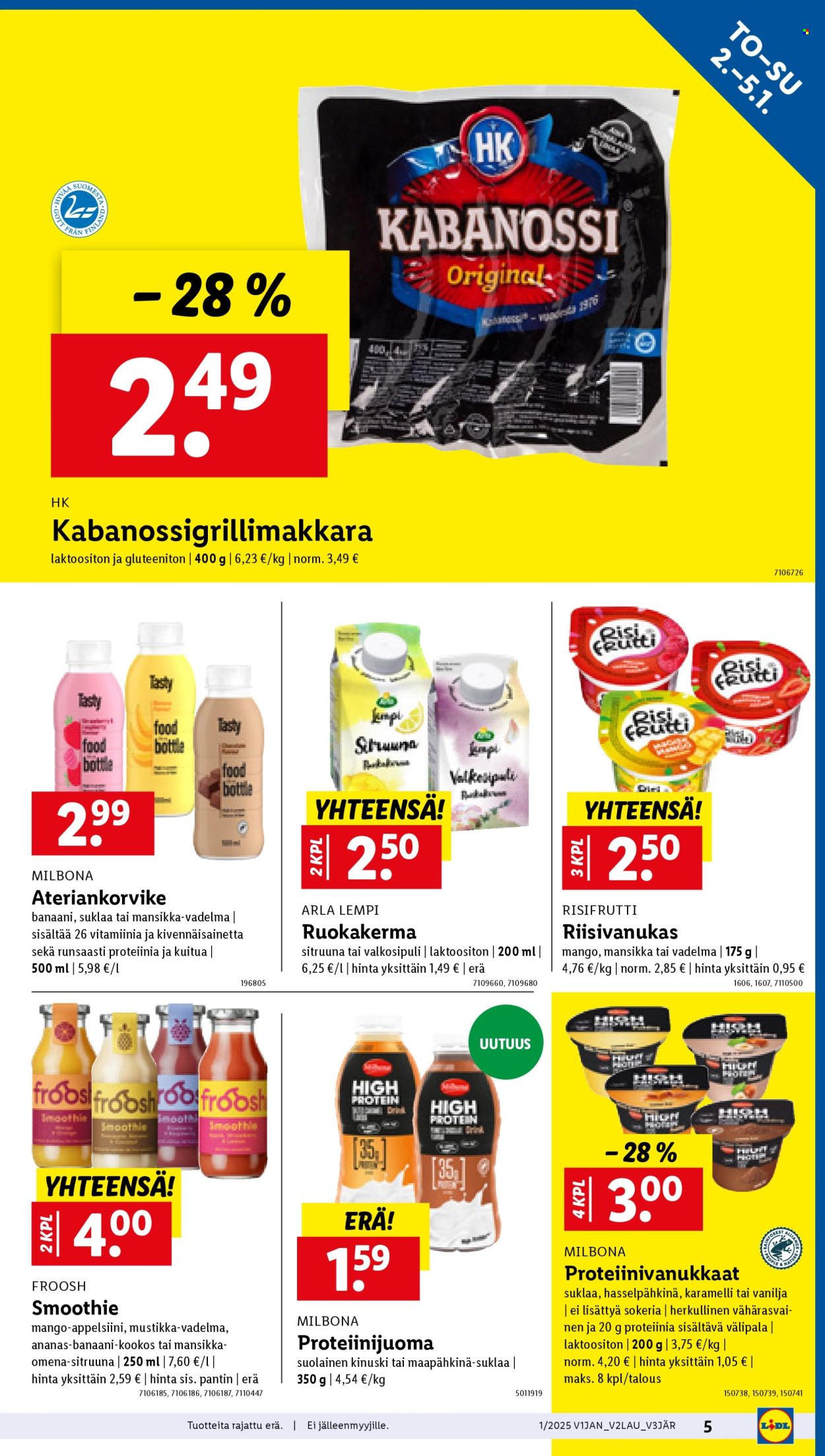 Lidl tarjoukset - 02.01.2025 - 08.01.2025. Sivu 5