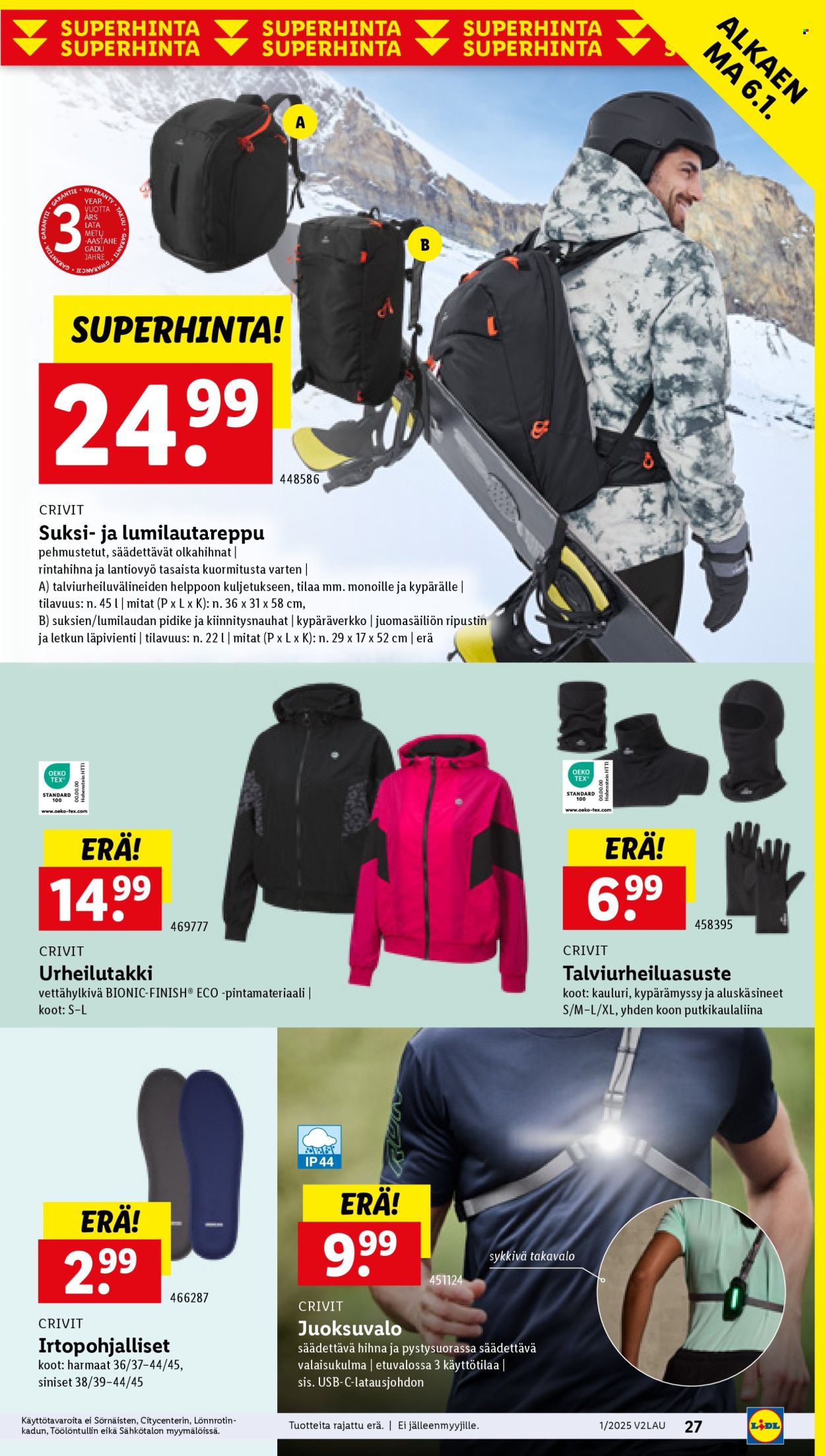 Lidl tarjoukset - 02.01.2025 - 08.01.2025. Sivu 29