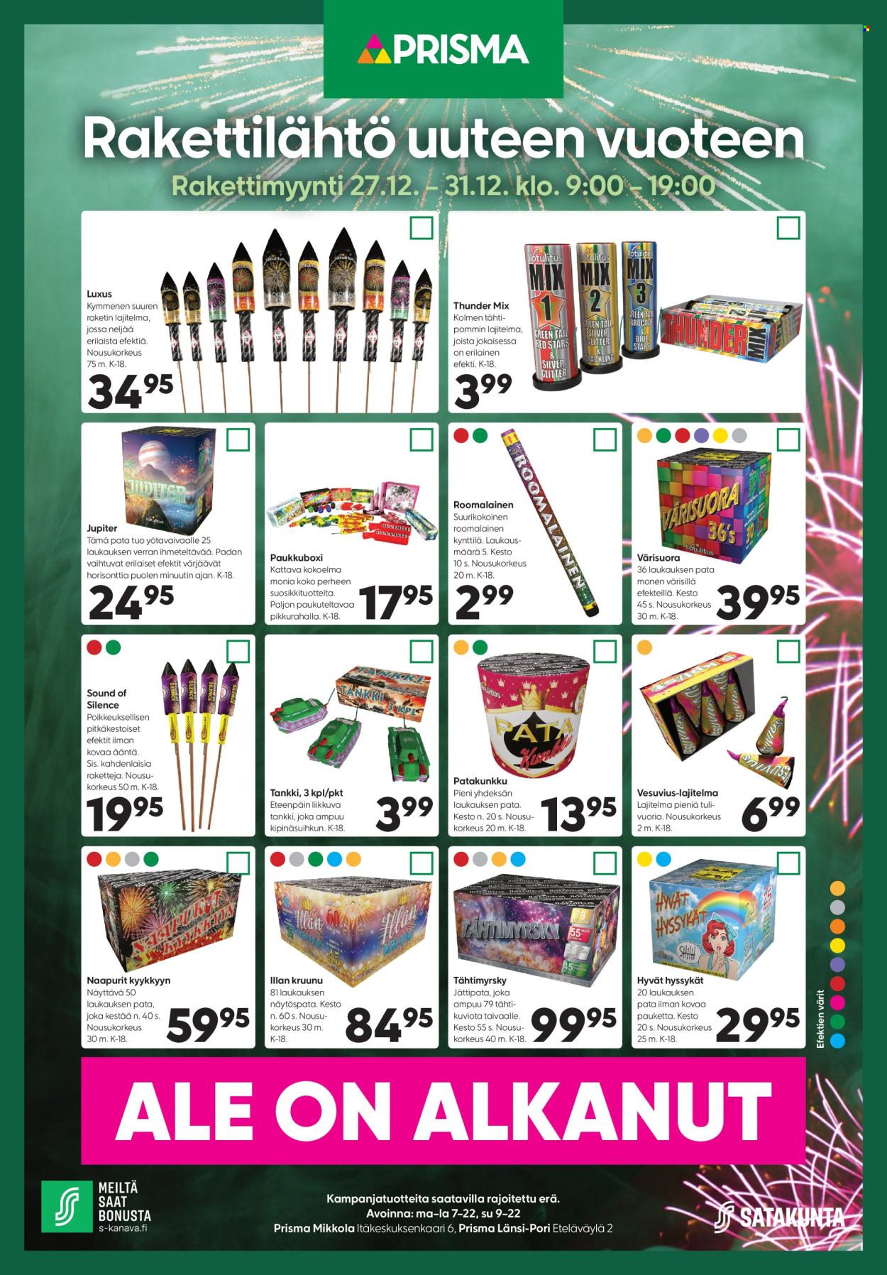 Prisma tarjoukset - 27.12.2024 - 31.12.2024. Sivu 1