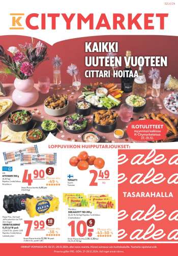 K-citymarket tarjoukset  - 27.12.2024 - 29.12.2024.