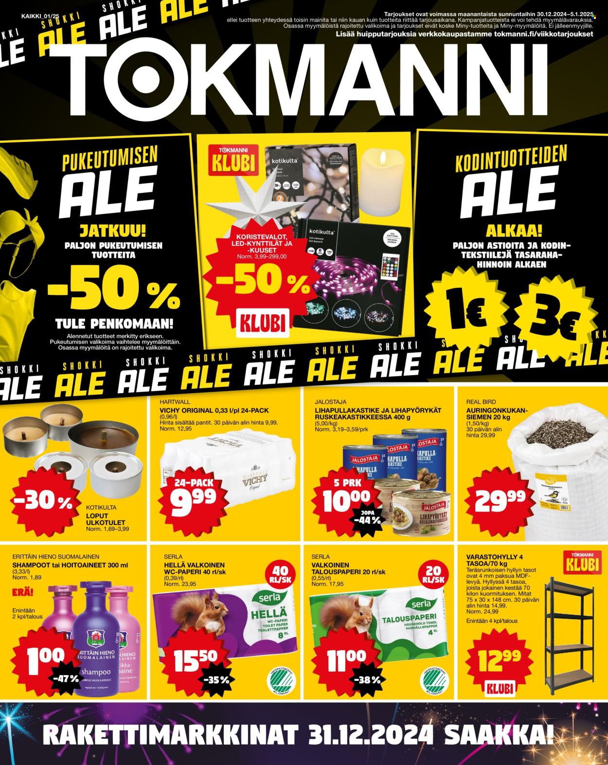 Tokmanni tarjoukset - 30.12.2024 - 05.01.2025. Sivu 1