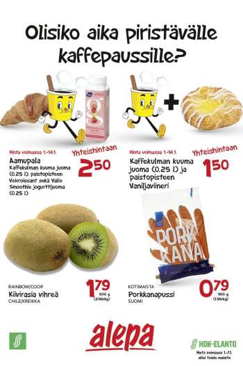 Alepa tarjoukset  - 01.01.2025 - 07.01.2025.