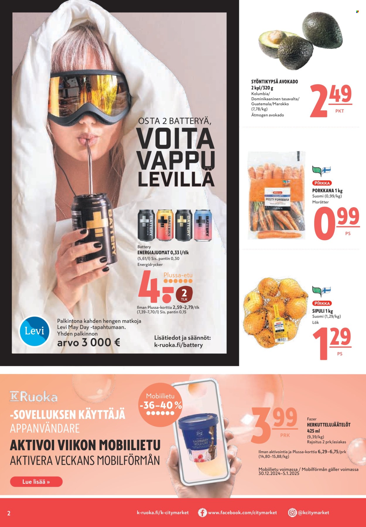 K-citymarket tarjoukset - 02.01.2025 - 14.01.2025. Sivu 2