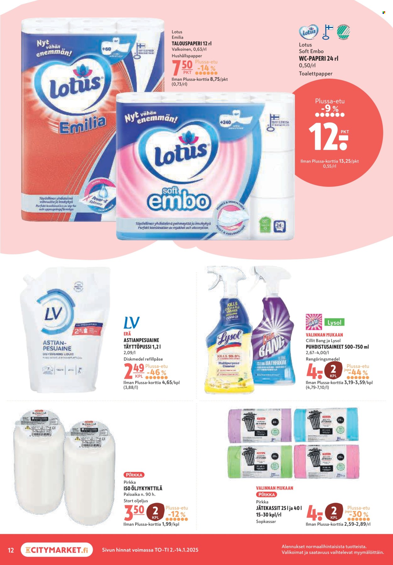 K-citymarket tarjoukset - 02.01.2025 - 14.01.2025. Sivu 12