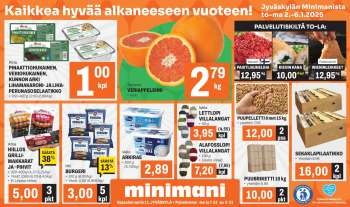 Minimani tarjoukset  - 02.01.2025 - 06.01.2025.