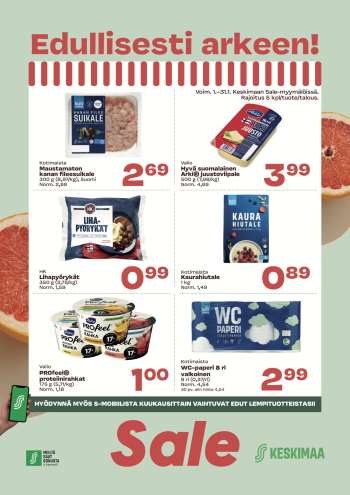 Sale tarjoukset  - 01.01.2025 - 31.01.2025.