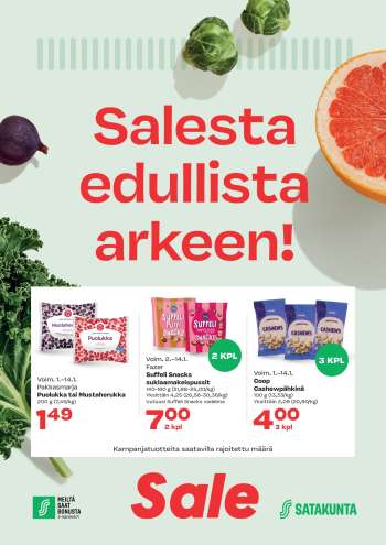 Sale tarjoukset  - 01.01.2025 - 14.01.2025.