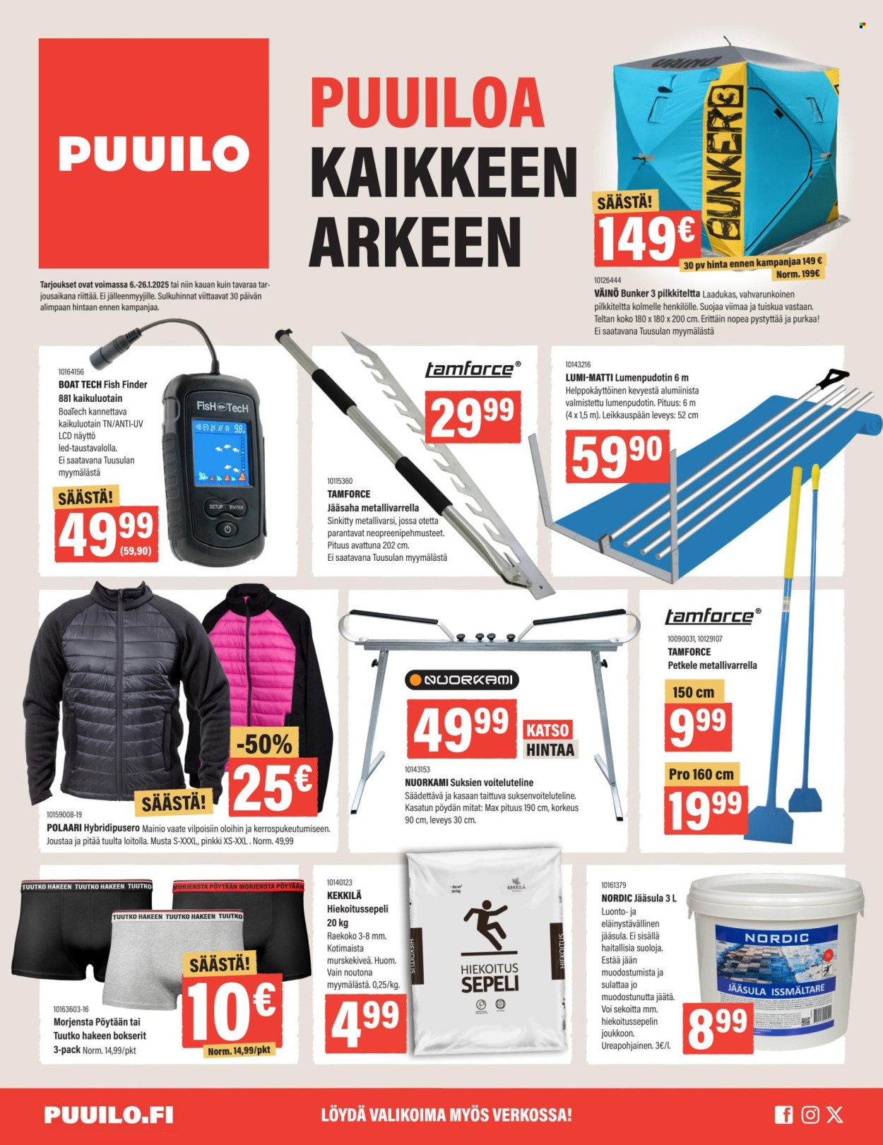 Puuilo tarjoukset - 06.01.2025 - 26.01.2025. Sivu 1
