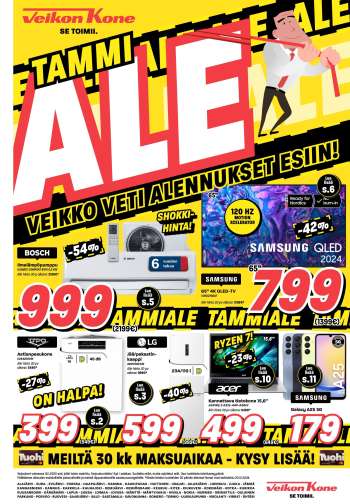 Veikon Kone tarjoukset  - 07.01.2025 - 18.01.2025.