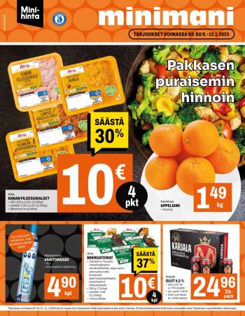 Minimani tarjoukset  - 08.01.2025 - 12.01.2025.