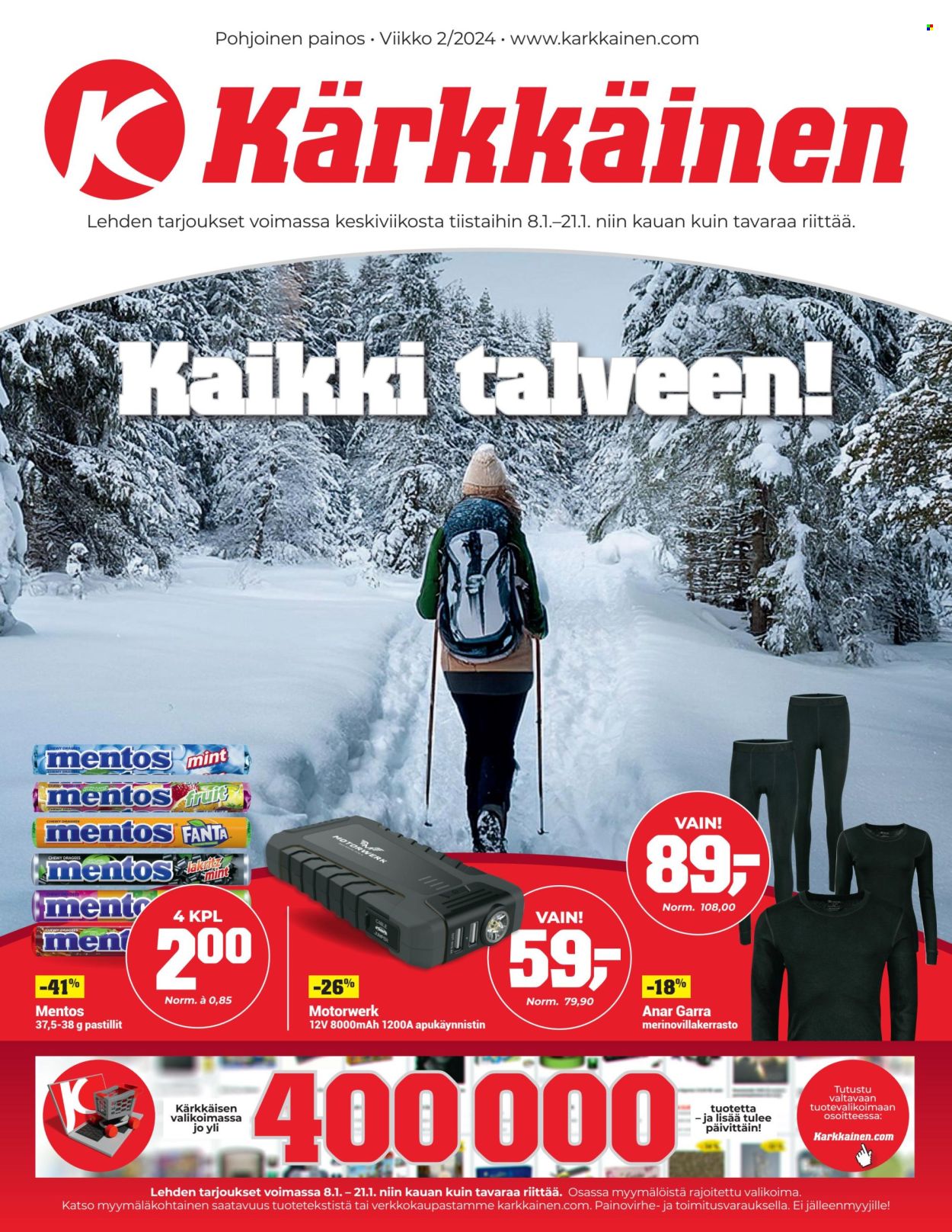 Kärkkäinen tarjoukset - 08.01.2025 - 21.01.2025. Sivu 1