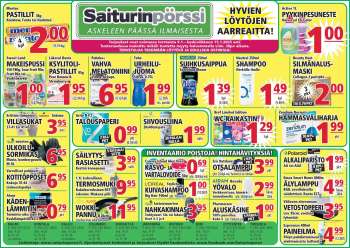 Saiturinpörssi tarjoukset  - 09.01.2025 - 15.01.2025.
